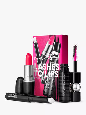 MAC Superstar Lashes to Lips Makeup Gift Set, Pink.