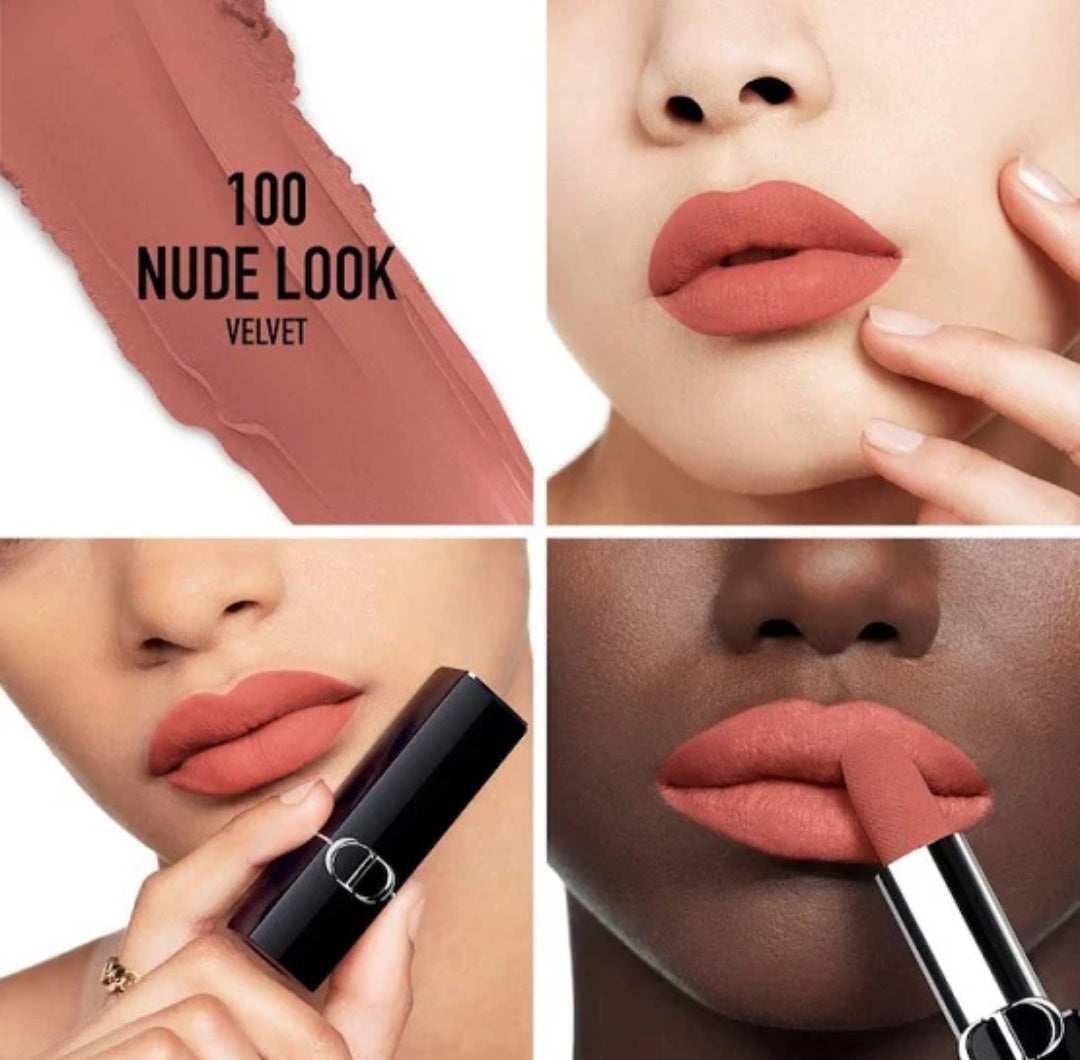 DIOR - Rouge Dior Refillable Lipstick - 100 Nude Look.