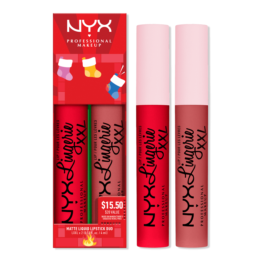 LIMITED EDITION , NYX COSMETICS
NYX Professional Makeup Lip Lingerie XXL Matte Lipstick Duo