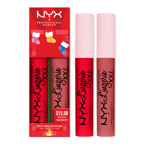 LIMITED EDITION , NYX COSMETICS
NYX Professional Makeup Lip Lingerie XXL Matte Lipstick Duo