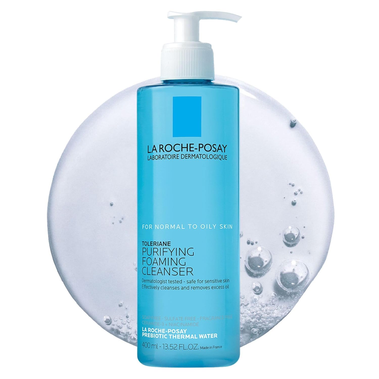 LA ROCHE POSAY FOAMING CLEANSER PURIFYING FOR NORMAL TO OILY SKIN 400ml.