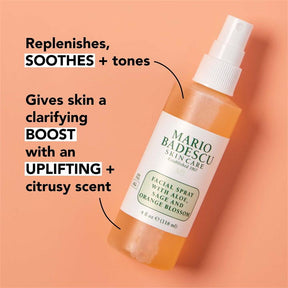 MARIO BADESCU
FACIAL SPRAY WITH ALOE, SAGE AND ORANGE BLOSSOM.