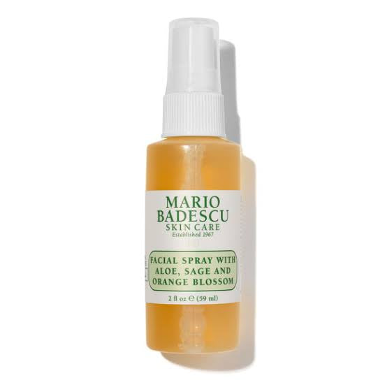 MARIO BADESCU
FACIAL SPRAY WITH ALOE, SAGE AND ORANGE BLOSSOM.