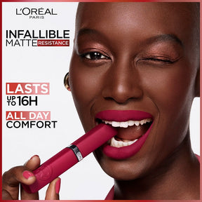 Infallible
MATTE RESISTANCE LIQUID LIPSTICK.