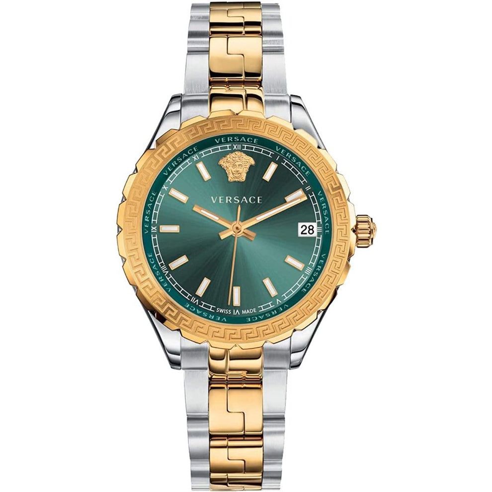 Versace V12050016 Hellenyium Two-Tone Green Ladies Watch