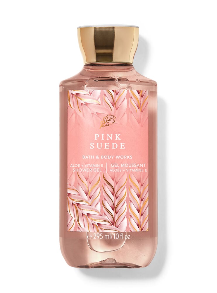 Bath & Body Works Pink Suede Shower Gel.