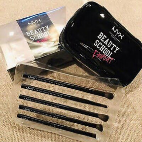 NYX Beauty School Dropout Cut Crease Technique 5 piece Brush Set (a $70 Value)