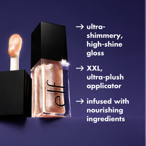 Glow Reviver Lip Oil Glimmer.          Ultra-glossy glimmer lip oil.