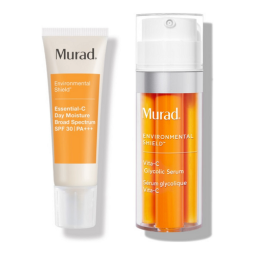 Murad Under The Microscope The Power Brighteners Kit 2 Pc 1oz Vitamin C Glyc...