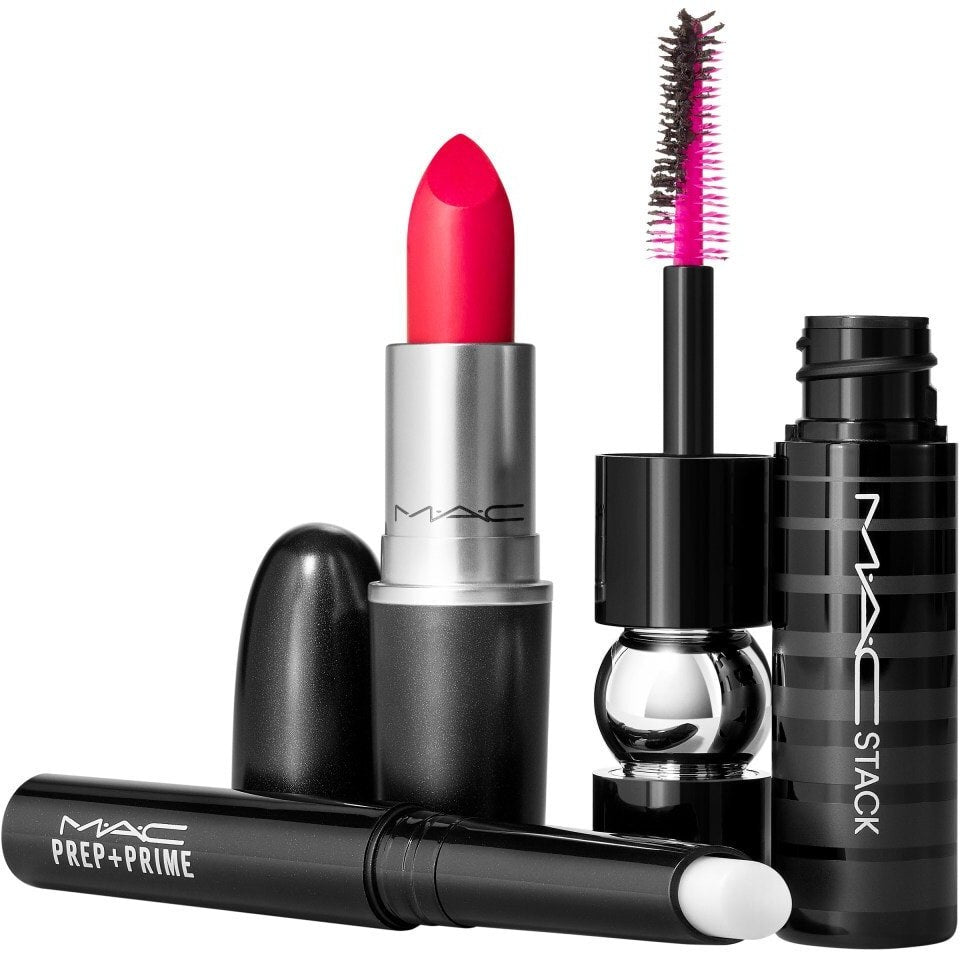 MAC Superstar Lashes to Lips Makeup Gift Set, Pink.